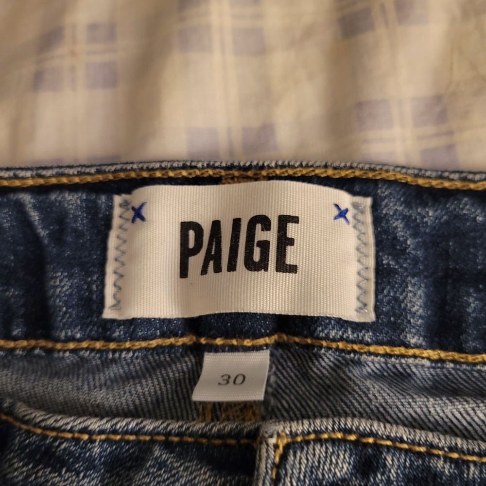 Paige Blue Denim Jean Shorts